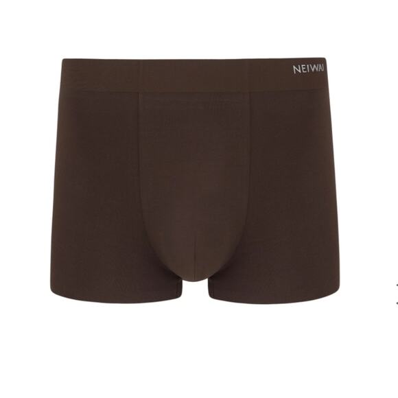 NEW Neiwai Men's Modal Boxer Brief 2.0 Lealeaf Brown Trunk Shorts - Picture 1 of 8